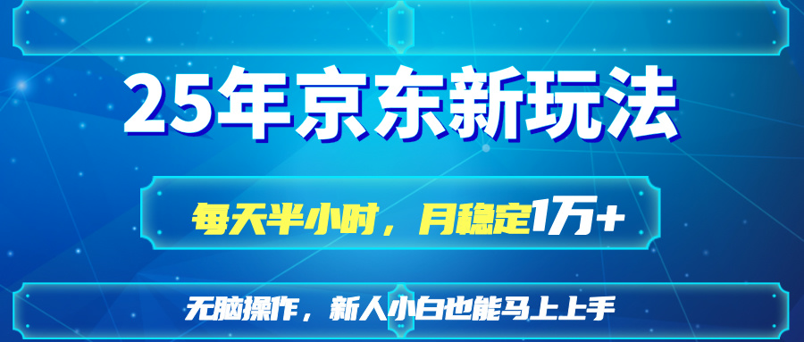 （14309期）25京东新玩法，每天半小时，月稳定1W+-百创网