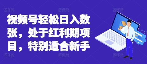 视频号轻松日入数张，处于红利期项目，特别适合新手-百创网