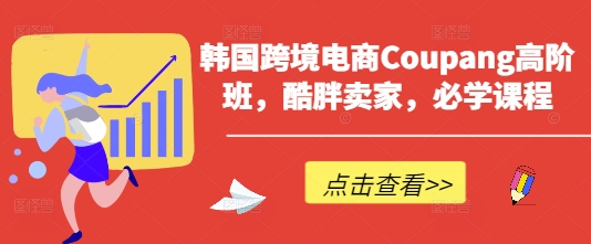韩国跨境电商Coupang高阶班，酷胖卖家，必学课程-百创网